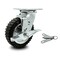 Service Caster 6 Inch Black Pneumatic Wheel Swivel Caster with Brake and Bolt Swivel Lock SCC SCC-100S150-PNB-TLB-BSL - alternate 1